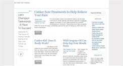 Desktop Screenshot of mycankersoretreatment.com